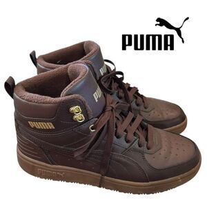 Puma Men’s Rebound Rugged Brown Sneakers 9